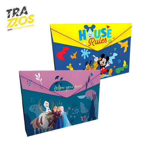 Carpeta Fuelle Primavera Plástica Estampada