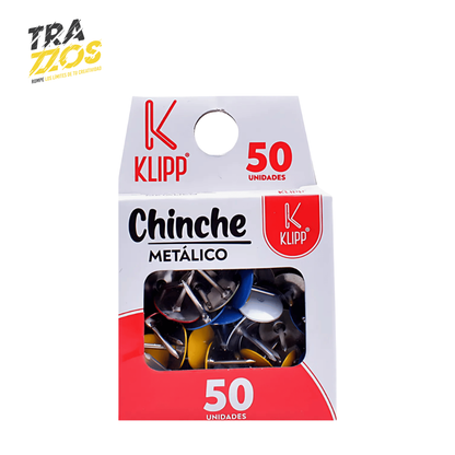 Chinche Metalico caja X50 Surtida