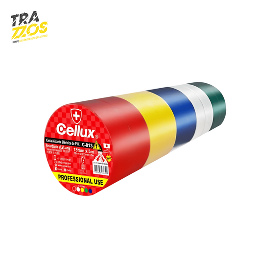 Cinta Aislante Cellux 18×5 Surtida x10