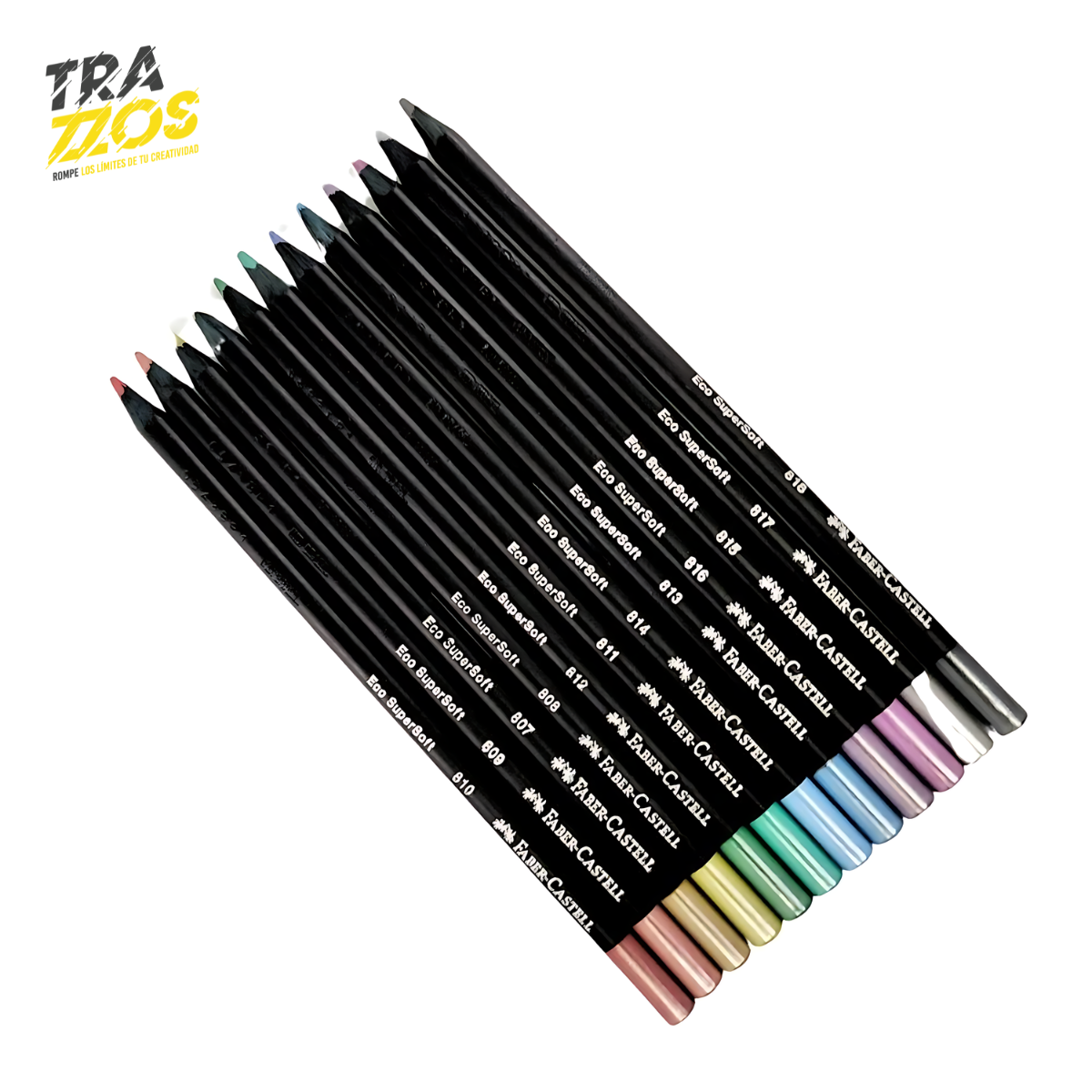 Colores Faber-Castell Supersoft Metalizados x 12