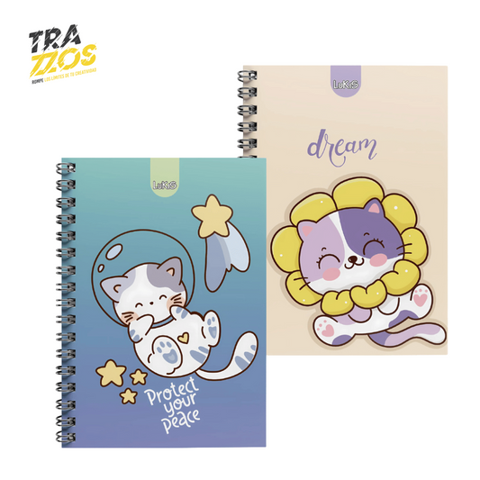 Cuaderno Lukis Argollado Muñecos