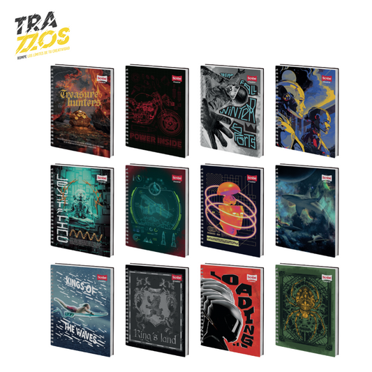 Cuaderno Master Argollado Pasta Dura Masculino
