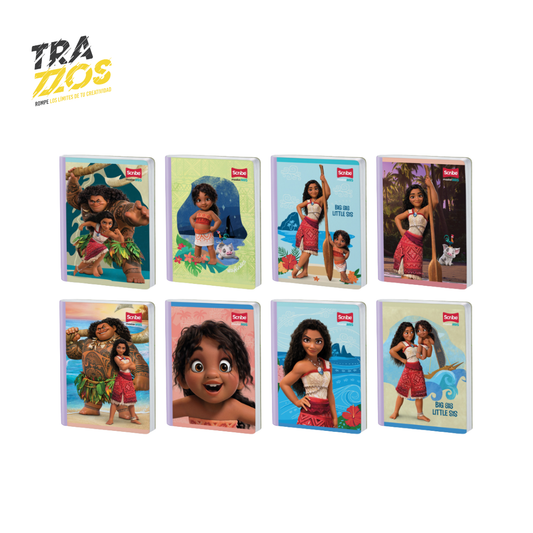 Cuaderno Master + Cosido 50 Hojas Rayado Moana