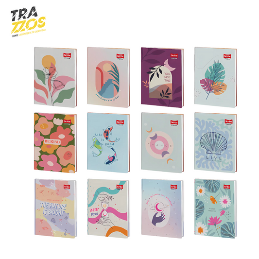 Cuaderno Master Cosido Pasta Dura 100hj Cuadriculado Femenino
