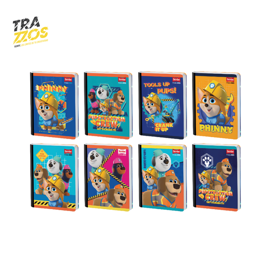 Cuaderno Master + Cosido 50 Hojas cuadriculado Pupstruction