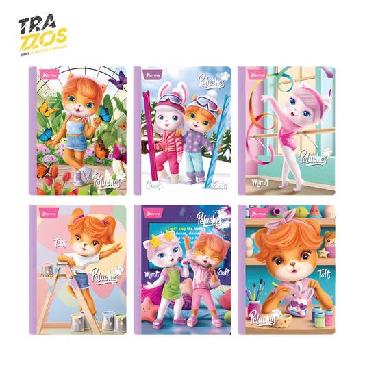 Cuaderno Norma Cosido Peluches