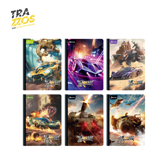Cuaderno Norma Cosido Street Racer