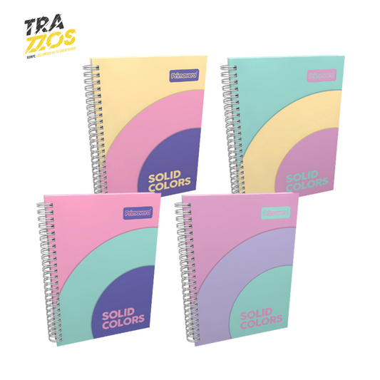 Cuaderno Primavera Grande Materias Unicolor Mujer