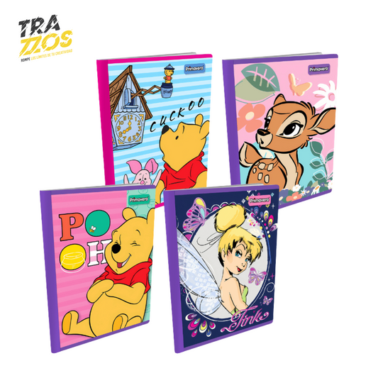 Cuaderno Primavera Cosido Cuadriculado Disney Niña