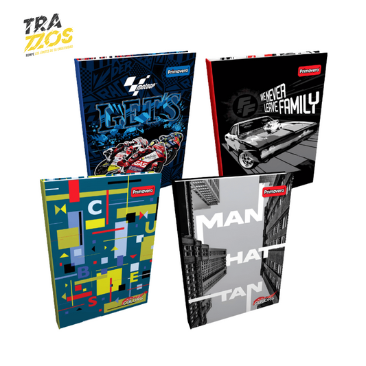 Cuaderno Primavera Grande Cosido Materias Hombre