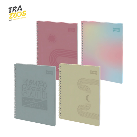 Cuaderno Scribe Grande Cuadriculado Pasta Dura Femenino