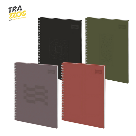 Cuaderno Scribe Grande Cuadriculado Pasta Dura Masculino
