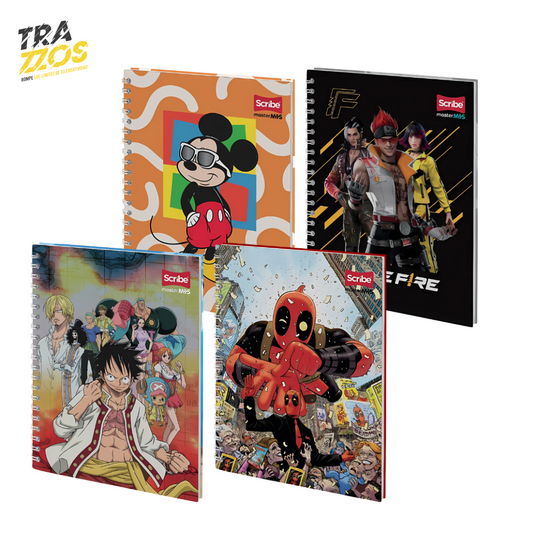 Cuaderno Scribe Argollado Grande Pasta Dura Niño