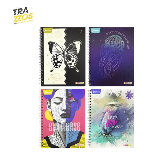 Cuaderno Norma X-Presarte Pasta Dura Cuadriculado Femenino