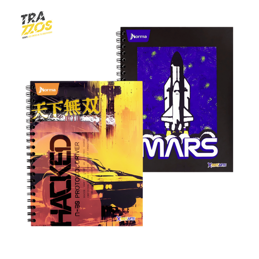 Cuaderno Norma X-Presarte Pasta Dura Cuadriculado Hombre