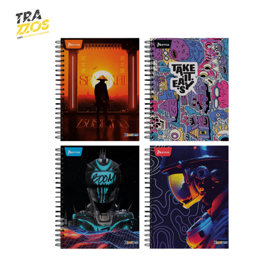 Cuaderno Norma X-Presarte Pasta Dura Materias Masculino