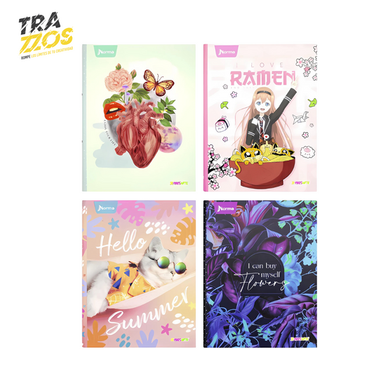 Cuaderno X-Presarte Pasta Dura Cosido Femenino Cuadros
