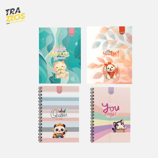 Cuaderno Lukis Argollado 7 Materias Muñecos