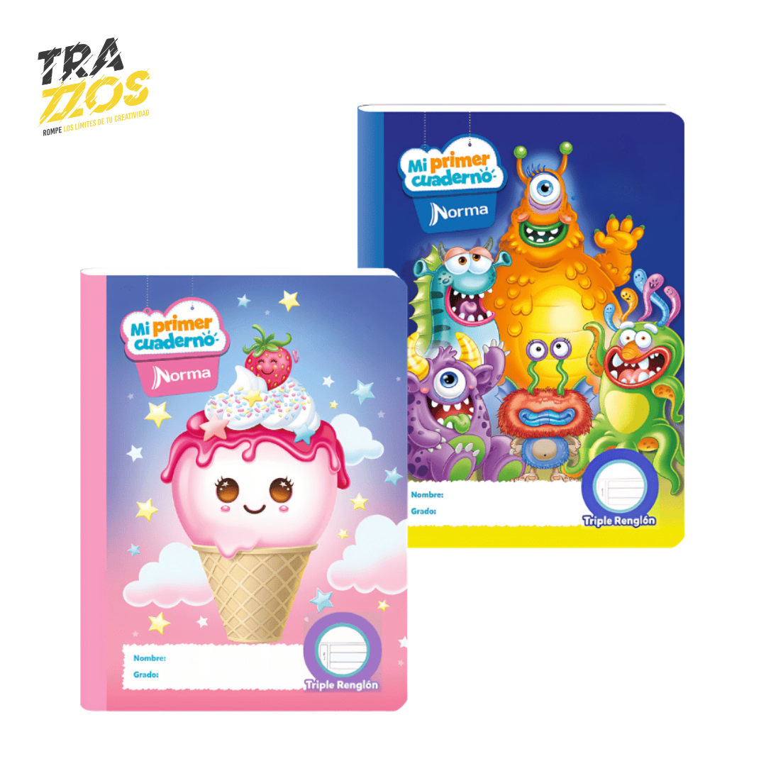 Cuaderno cosido mi primer cuaderno ferrocarril diseños infantiles 