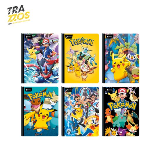 Cuaderno Norma Cosido Pokemon