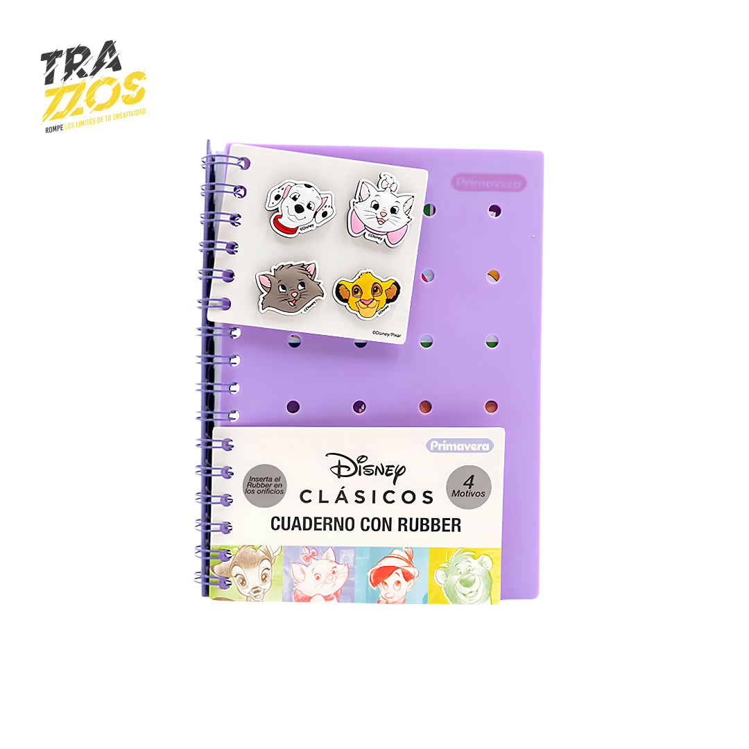 Cuaderno Argollado Primavera Rubber