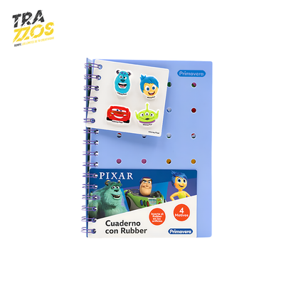 Cuaderno Argollado Primavera Rubber