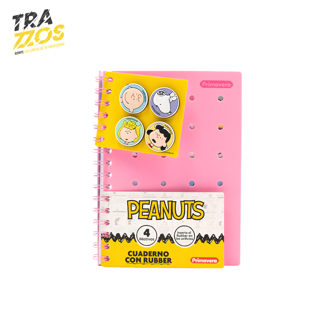 Cuaderno Argollado Primavera Rubber