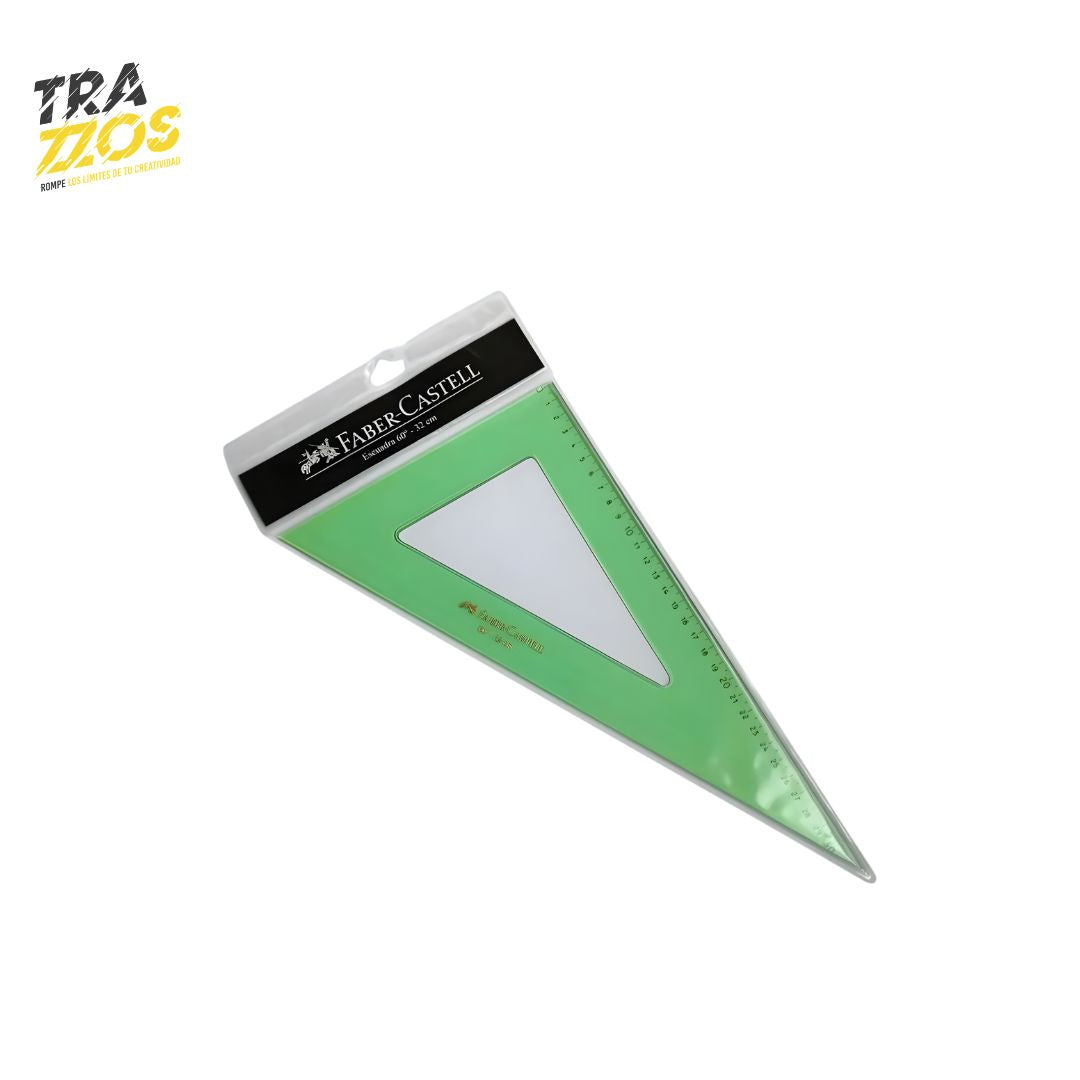 Escuadra Faber-Castell 60° 32 cm