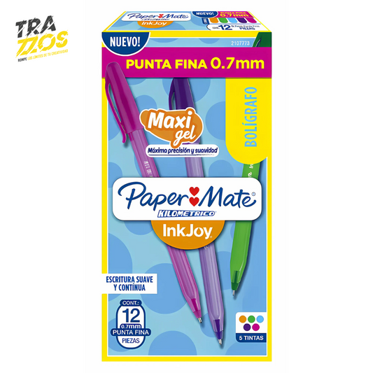 Esferos Paper Mate Inkjoy Con Tapa 0.7