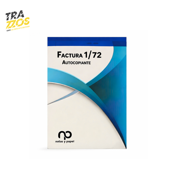 Talonario Facturero Autocopiante Blanco 1/72