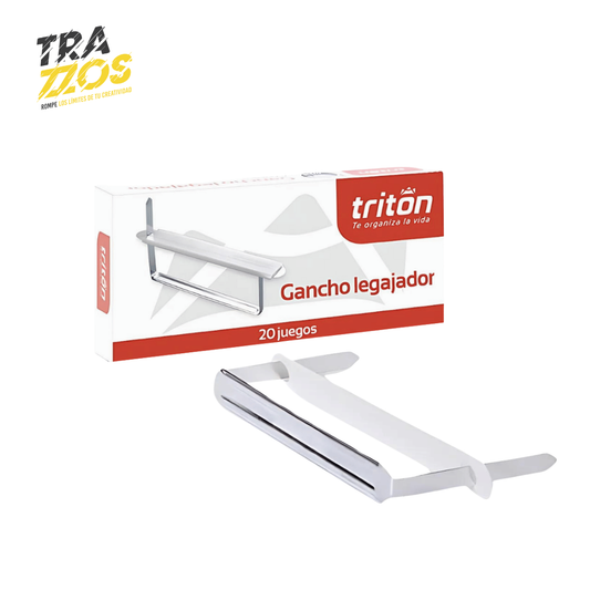 Gancho Legajador Triton Metalico X20