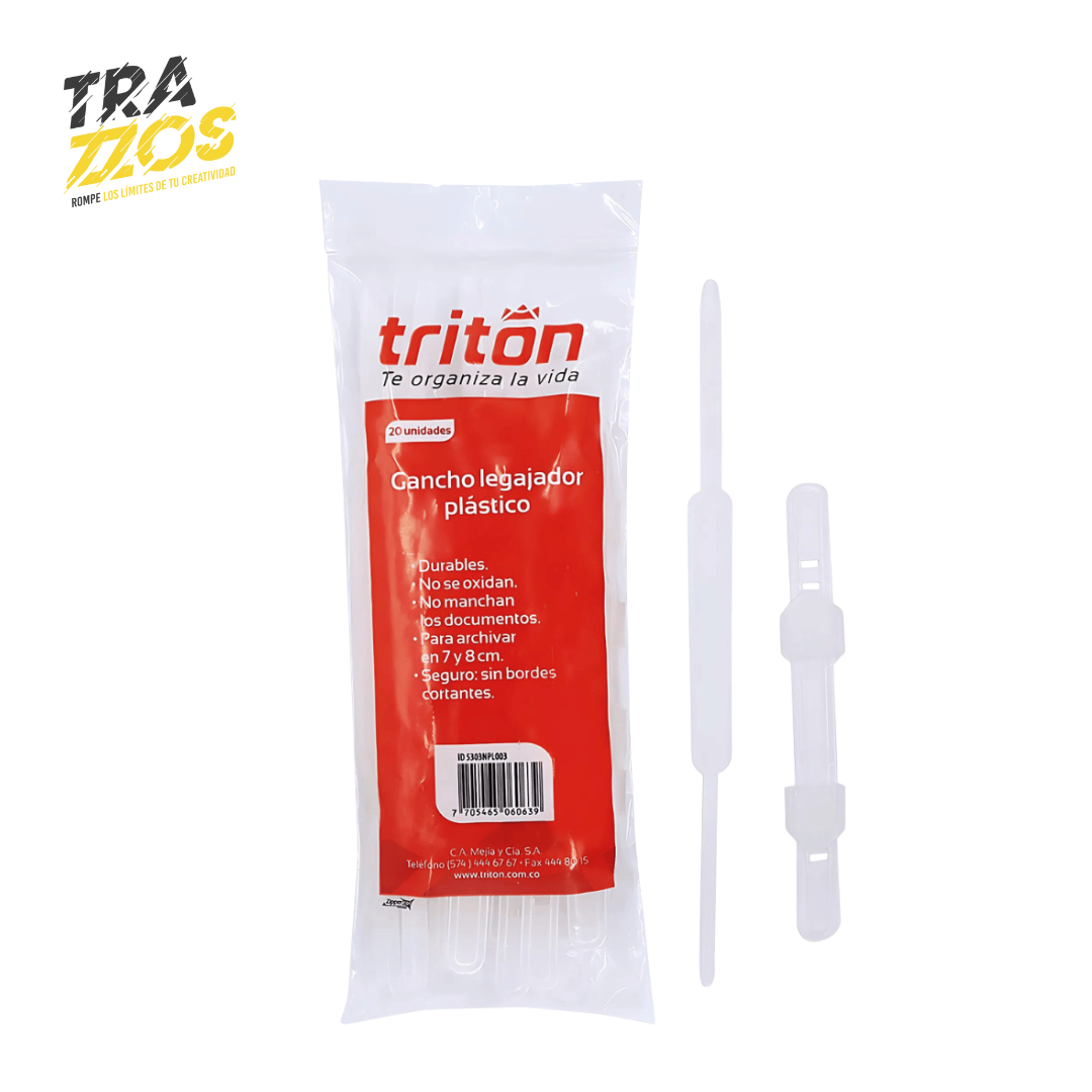 Gancho Legajador Plastico Triton/Rank