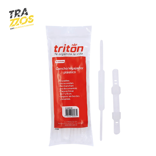 Gancho Legajador Plastico Triton/Rank
