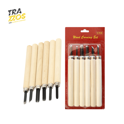 Kit de 6 Gubias para Talla en Madera