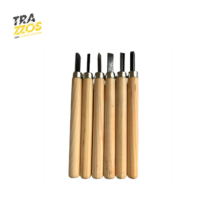 Kit de 6 Gubias para Talla en Madera