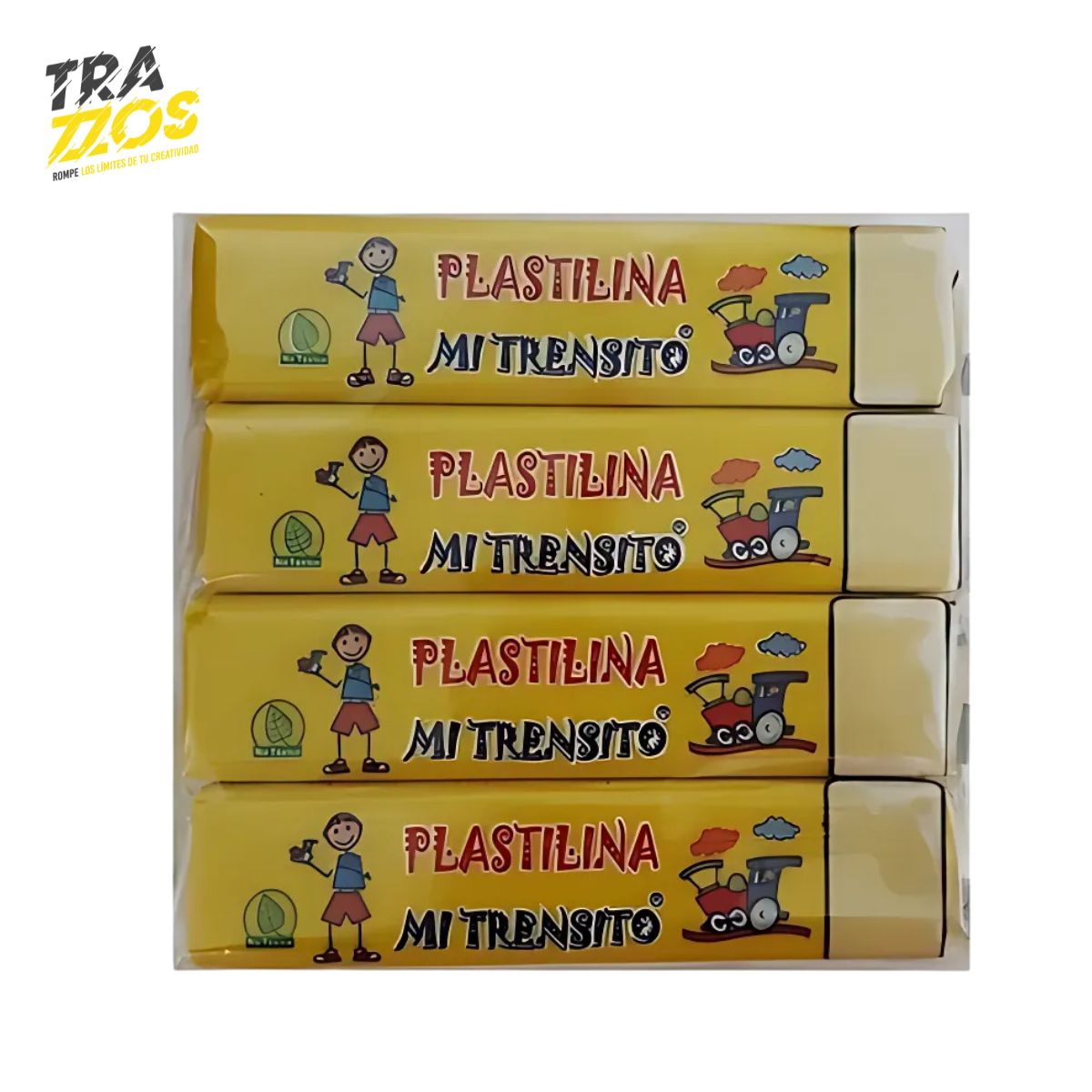 Plastilina Trensito barra X12 Amarillo