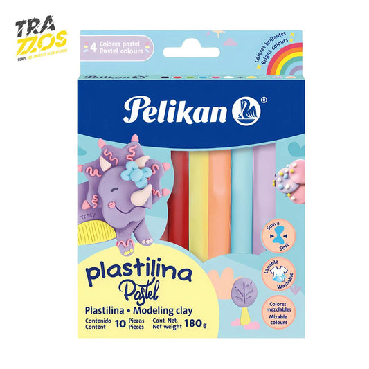Plastilina Pelikan Pastel x10