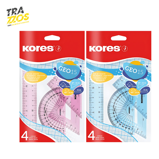 Juego Geométrico Kores GEO 15