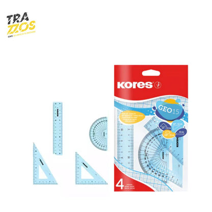 Kit Geométrico Kores GEO 15