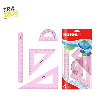 Kit Geométrico Kores GEO 30cm