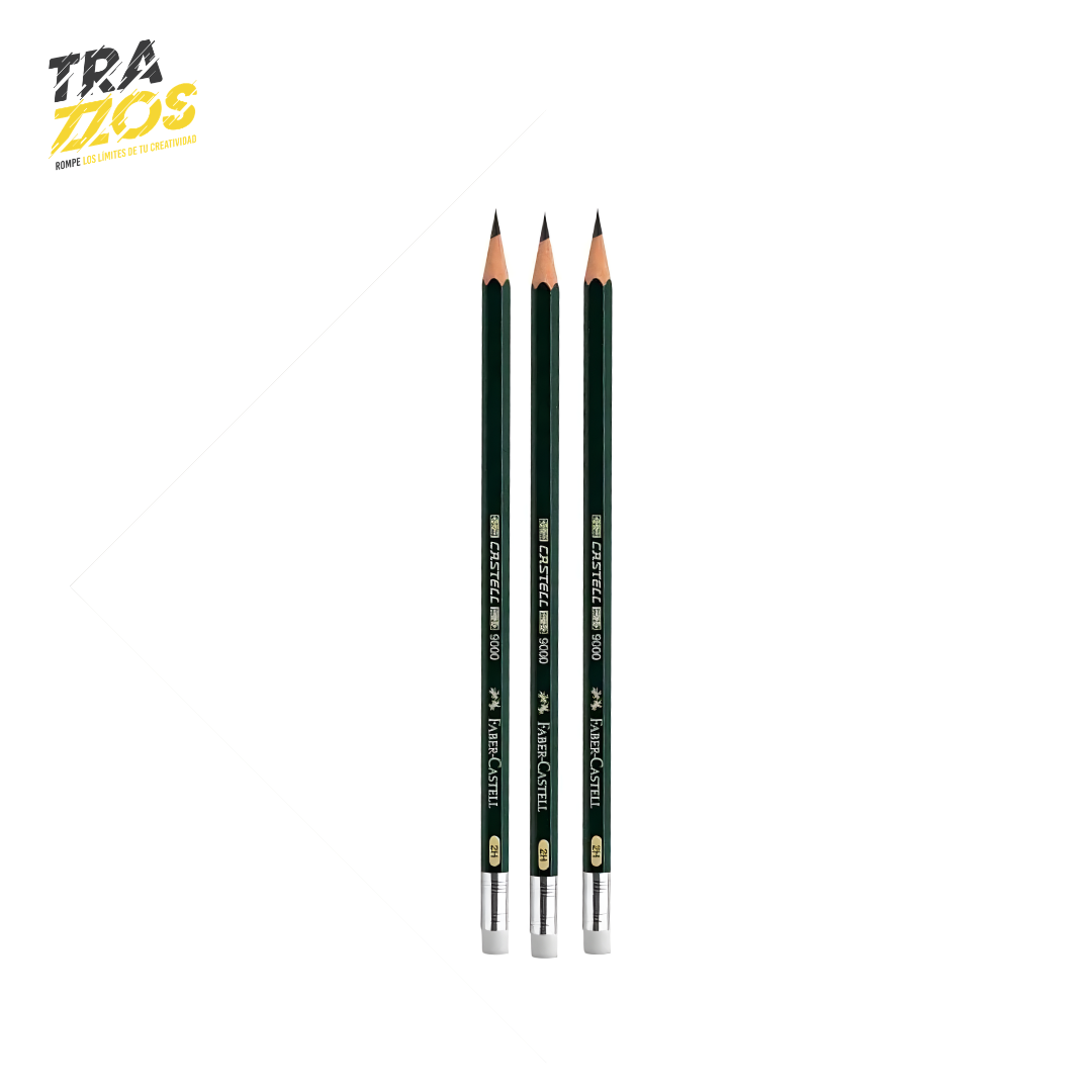 Lápices Negros Faber-Castell 2H x12