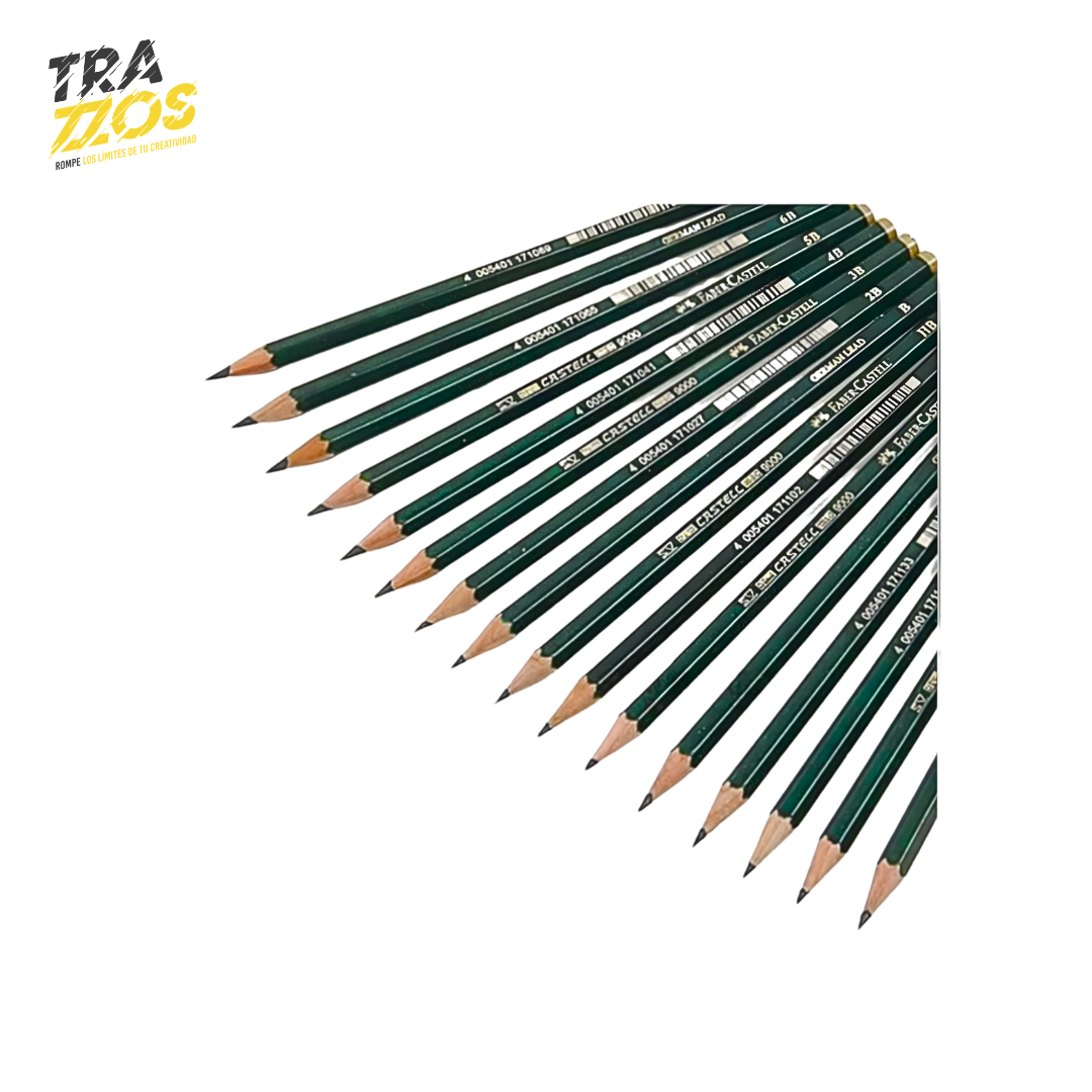 Lápices de Grafito Faber-Castell 9000 x12