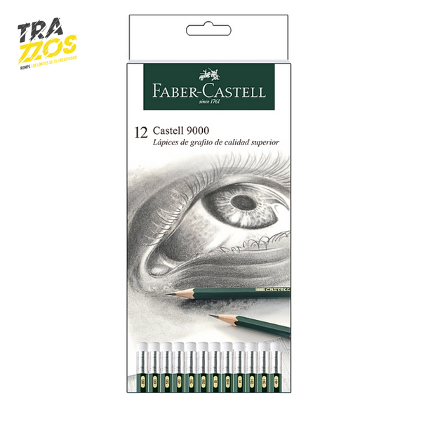Lápices de Grafito Faber-Castell 9000 x12