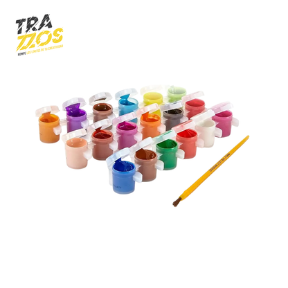 Set de 18 Pinturitas Lavables Crayola con Pincel