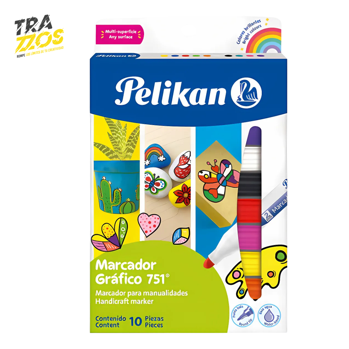 Marcador Pelikan Gráfico 751 Surtido x10