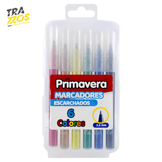 Marcadores Primavera Escarchados x6