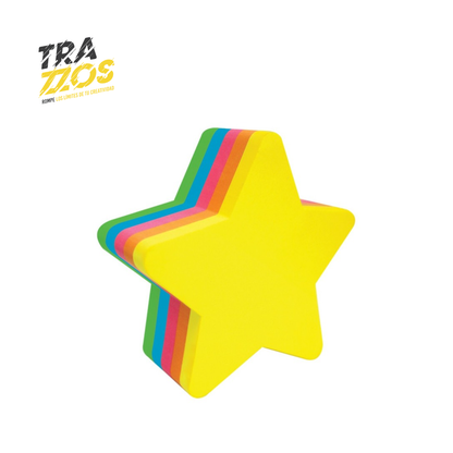 Nota Adhesiva Figuras Multicolor X100