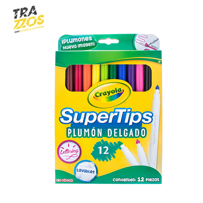 Plumones Crayola Super Tips X12
