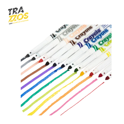 Plumones Crayola Super Tips X12