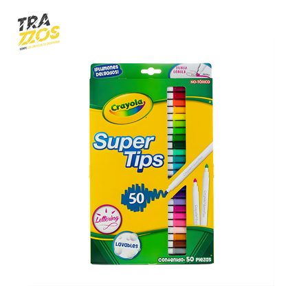 Plumones Crayola Super Tips X50